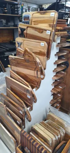 Tabua de corte churrasco ou frios madeira nobre teca