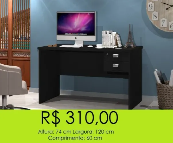 Mesa de escritório a pronta entrega