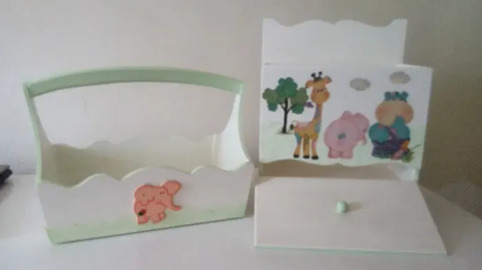 Kit para bebê em MDF