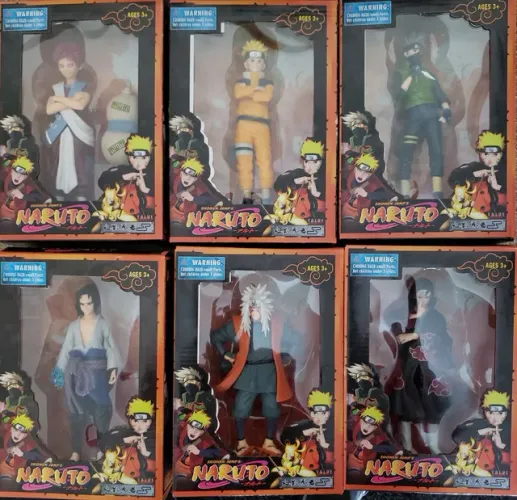Naruto Shippuden Boneco Kakashi Gaara Itachi Jiraya anime hq figura brinquedo