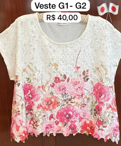 KIT COM 3 BLUSAS PLUS SIZE