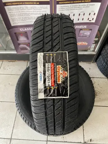 PNEU 185/70/R14 REMOLD CRYSTONE VIPAL (instalação gratuita)