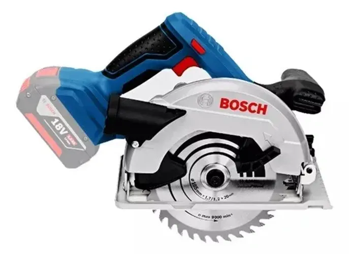 Serra Circular A Bateria Bosch Gks 18v-57 18v Sem Bateria Cor Azul