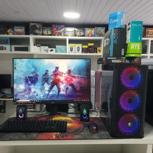 PC Gamer Novo + Monitor 24pl  intel core i3 + RTX 3060 1 ano de garantia e em até 12x