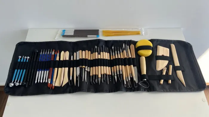 Kit Profissional de Ferramentas para Escultura em Cerâmica