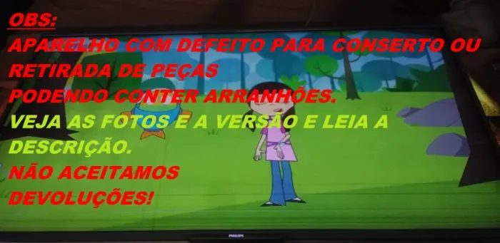 TV PHILIPS 47PFG6809/78 COM DEFEITO NA TELA.