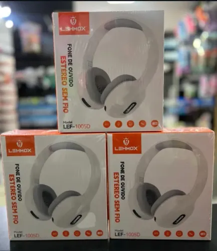 Fone de Ouvido Estéreo Sem Fio LEHMOX - Novo