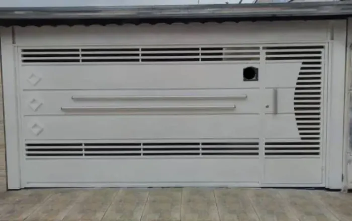 Portão Basculante 4.80x2.50 Ferro Galvanizado