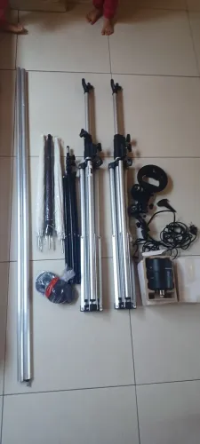 Conjunto tripê para fundo/ fotografia
