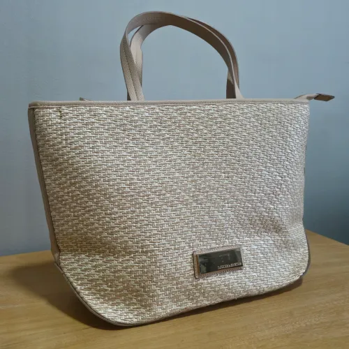 BOLSA JORGE BISCHOFF LOUCOS & SANTOS<br>BOLSA JORGE BISCHOFF loucos e santos<br>EM PALHA NOVA