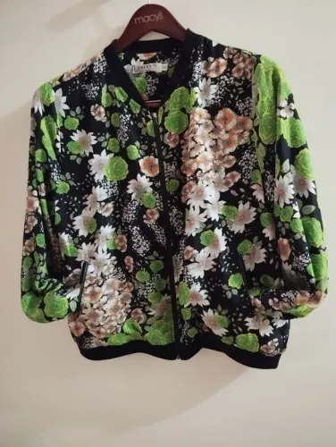 Jaqueta Bomber Floral Feminina M