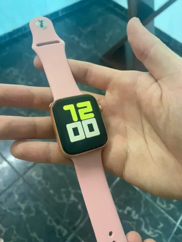 Smartwatch X8 rosa, conexão bluetooth