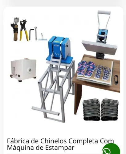 Máquina de Chinelo Completa 