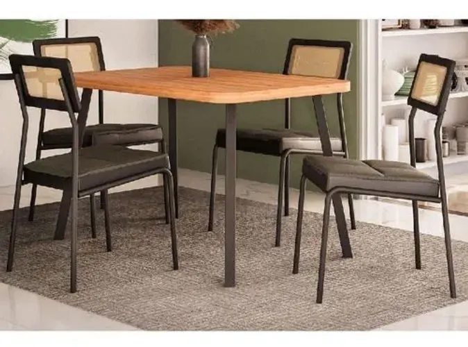 Mesa de Jantar 120x90 Super Estilosa Pronta Entrega