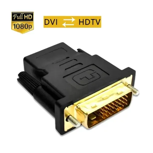  Adaptador Dvi X Hdmi Fêmea 24+1 Banhado FULLHD 1080P TV Notebook PC Gamer Projeto