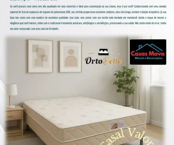 Cama Box Casal D28 Pronta Entrega*