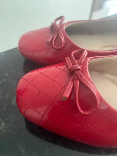 Sapatilha feminina vermelha Moleca