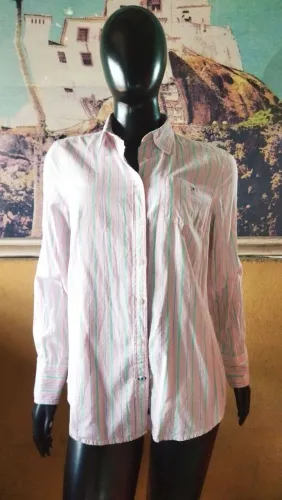 Camisa social c/ listras Tommy Hilfiger