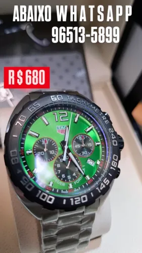 Relógio TAG HEUER FORMULA 1 MOSTRADOR VERDE MULTIFUNCIONAL