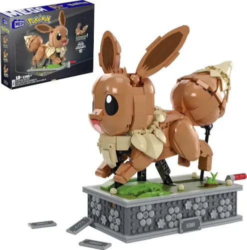 Mega Eevee Pokémon 1366 peças com movimento Blocos de montar HTH71
