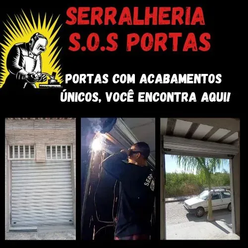 Tudo em PORTAS de aço manual e automática