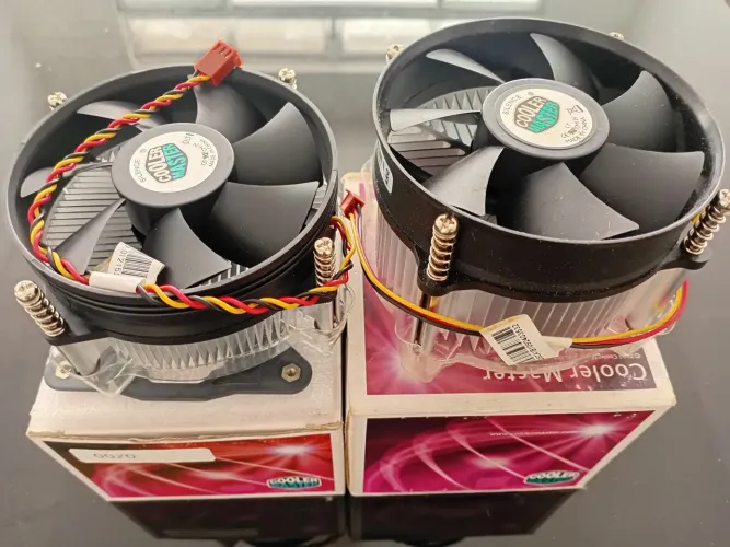 Cooler CPU Fan Coolermaster LGA775 3 vias Silent com Pasta (unidade)