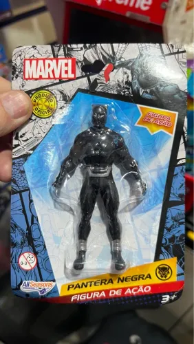 Boneco Pantera Negra Marvel - Figura de Ação 9,5 cm