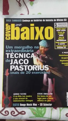 revista cover baixo tecnica de jaco pastorius nr 22