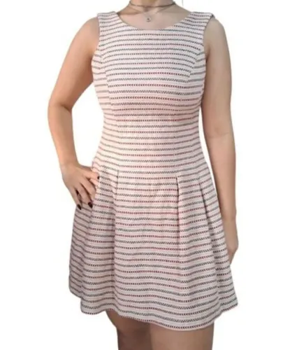 Vestido Listrado Feminino da Zara - TAM M