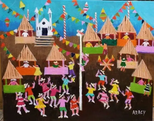 Aracy tema festa junina medida 50x40