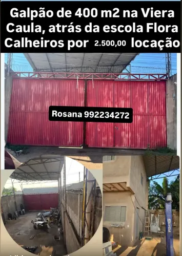 Galpão 400 m2 atrás da escola Flora Calheiros - Porto Velho - RO