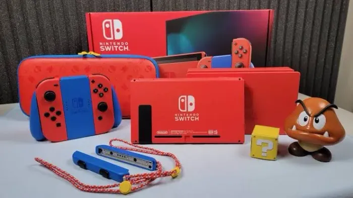 Nintendo Switch Mario Red & Blue Edition Completo Zerado (Envio OLX Pay)