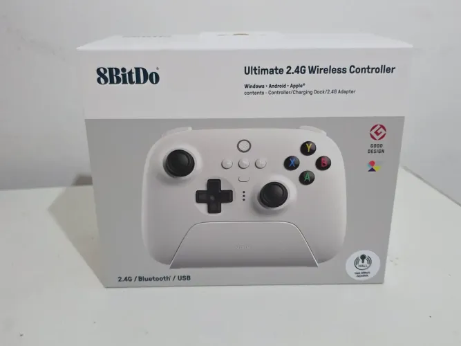Controle 8BitDo Ultimate 2.4G Hall efect C/ dock carregamento