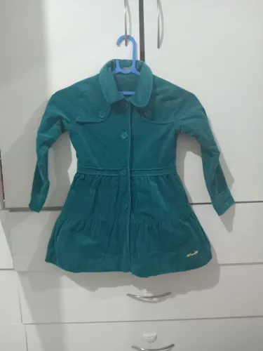 Casaco/Vestido Infantil de Veludo