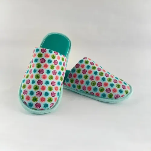 Pantufa Chinelo de Quarto Boogie Verde Cores Unissex Estilo e Conforto em Casa - P (35/36)
