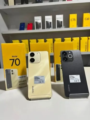 Celular Samrtphone Realme Note 70 128gb 4gb Preto Dourado Lacrado Entregamos