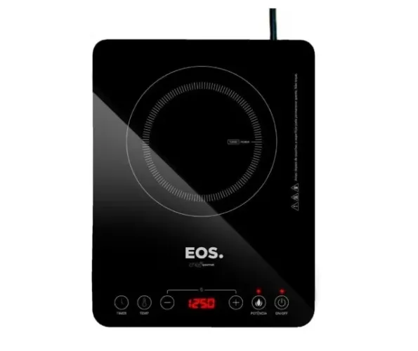 Cooktop 1 boca EOS preto novo na embalagem