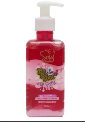 Gel Hidratante Para Corpo e Virilha comestivel e  beijavel frutas vermelhas 