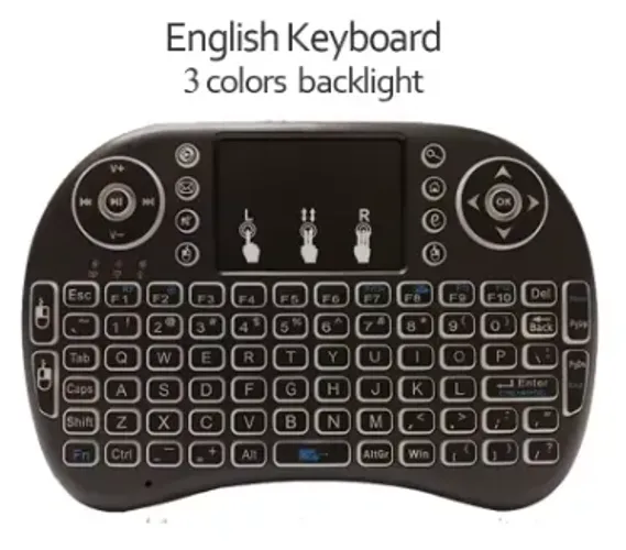 Mini teclado sem fio iluminado wireless