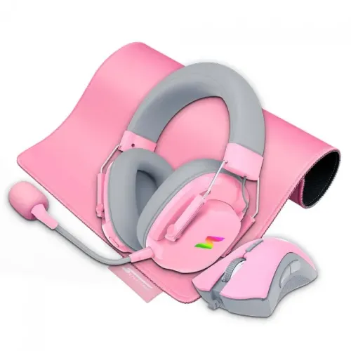 [Novo] Combo Gamer SuperFrame Magnus 3 em 1 - Headset, Mouse e Mousepad Rosa