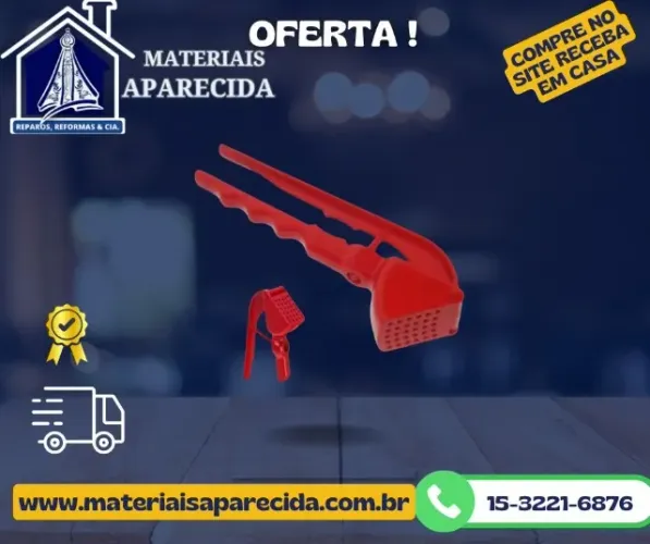 Espremedor Alho Big Vermelho Lares