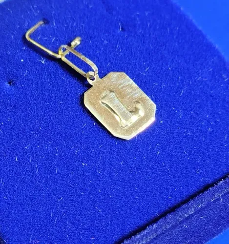 Pingente Ouro 18 Kilates Peso 1.50 Gramas 15 mm Maciço                                    