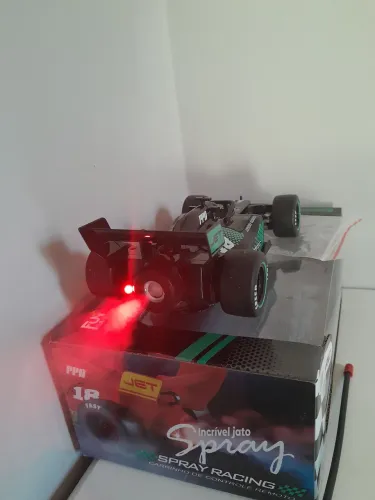 Carro de controle remoto F1 Preto Gás fumaça