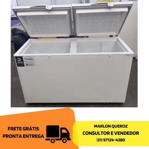 Freezer Congelador Fricon 2 Tampas 503L Novo
