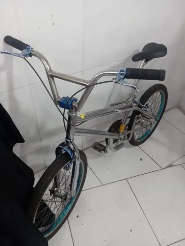 Bicicleta aro cromado