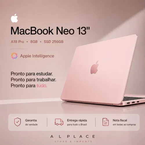 MacBook neo 256 SSD 8gb de ram - 1 ano de garantia + nota fiscal