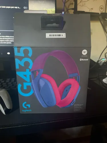 Fone Gamer Sem Fio Logitech G435 Lightspeed e Bluetooth - Impecável na Caixa