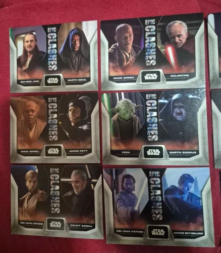 Cards star wars flagship 2003- Epic clashes - lote com 10 cards