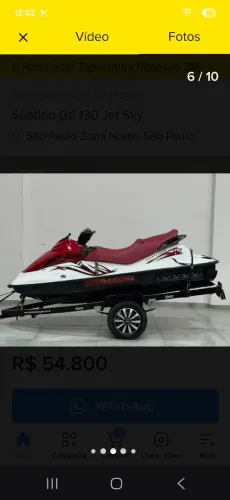 Jet Sky Seadoo GTI 130 2009 valor 45000.00 reais