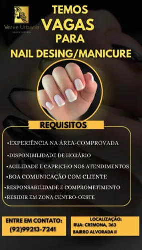 Vagas Para Nail Desing/Manicure